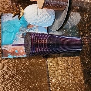 Starbucks Berry Plum Grid Disco Christmas Holiday 2020 Venti Tumbler